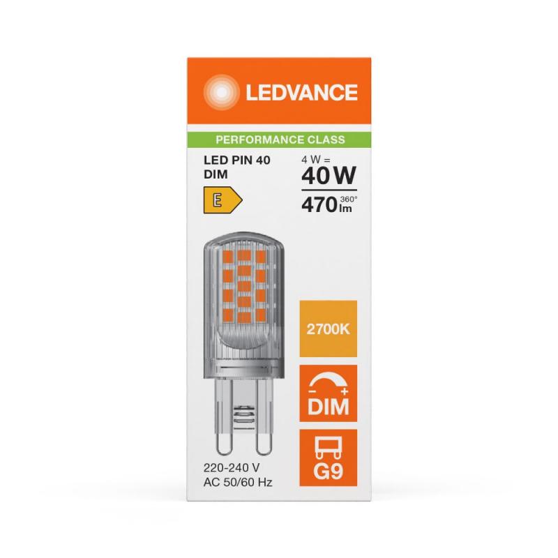 Ledvance G9 LED Stiftsockel Lampe PIN 4W wie 40W dimmbar 2700K warmweißes Licht
